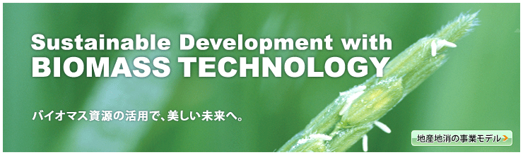 Sustainable Development with
BIOMASS TECHNOLOGY 事業モデルケース